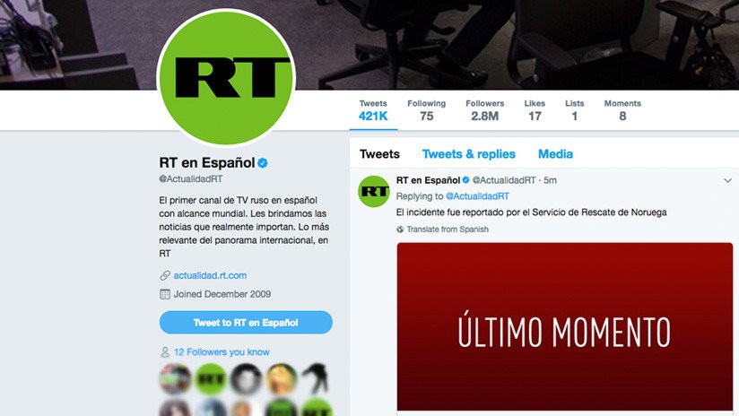 Twitter bloquea todo el contenido publicitario de RT