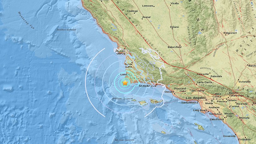 Sismo de magnitud 4,3 sacude la costa pacífica de EE.UU.