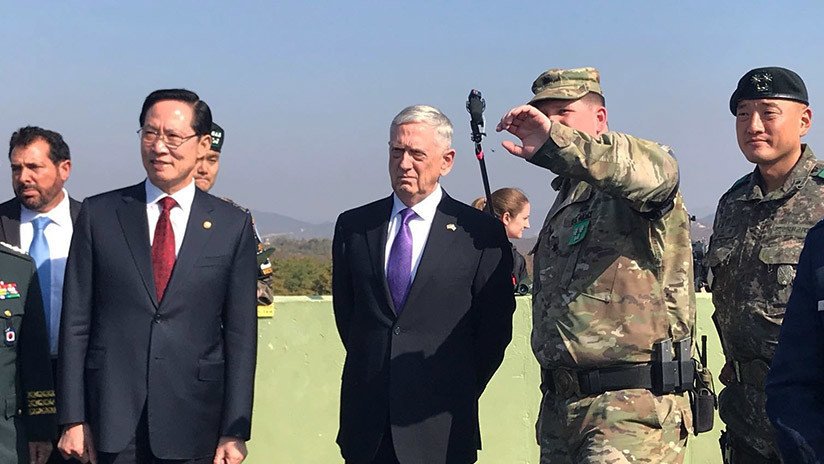 En medio de las tensiones: Mattis visita la Zona desmilitarizada de Corea