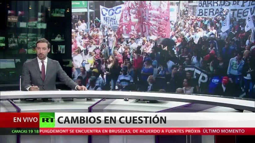 Protestas en Argentina por las reformas anunciadas por Macri