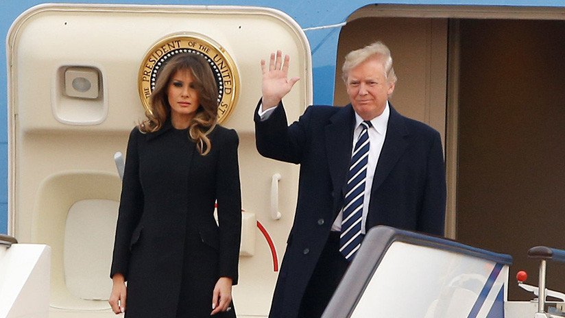 Trump llega a China en su primera visita oficial