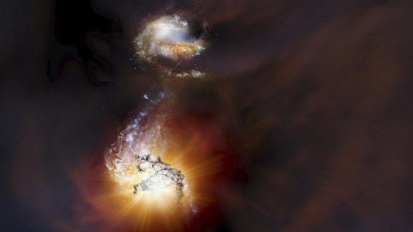 VIDEO: Astrónomos observan fusión de una galaxia ocurrida hace 12.000 millones de años