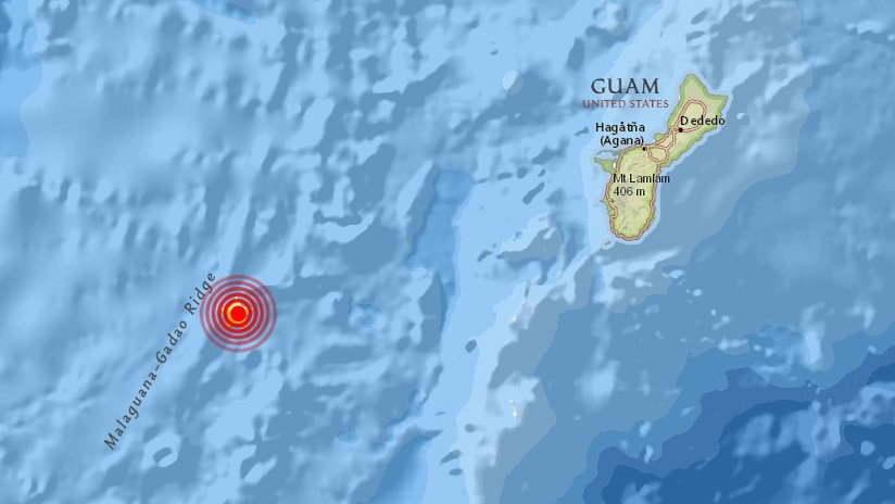 Un terremoto de magnitud 5,8 se produce cerca de la isla de Guam 