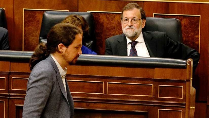 El líder de Podemos sobre la corrupción: "Esta vergüenza no la tapa ninguna bandera, señor Rajoy"