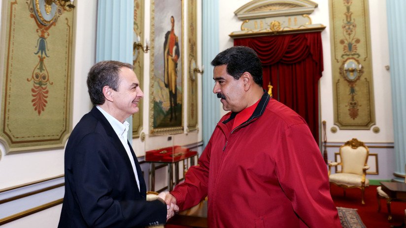 Maduro se reúne en Caracas con el expresidente español Jose Luis Rodríguez Zapatero 