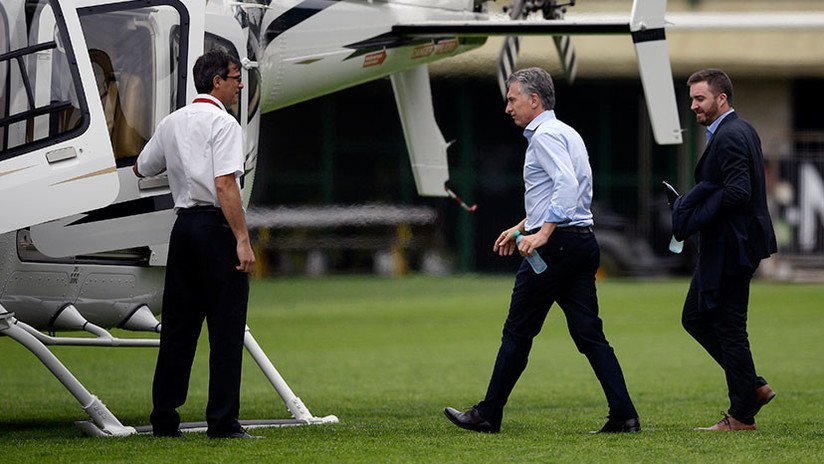 Argentina: El helicóptero del presidente Macri realiza un aterrizaje de emergencia