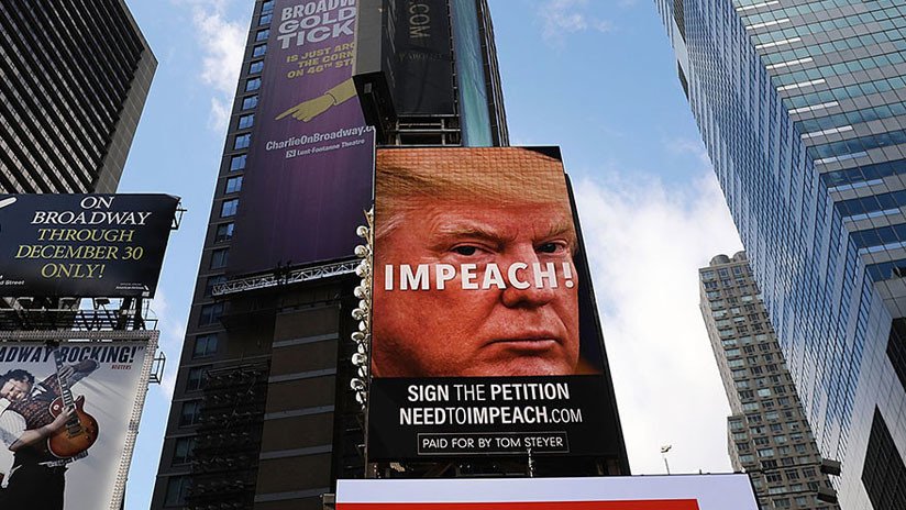 El cartel publicitario 'Destituyamos a Trump' invade Nueva York