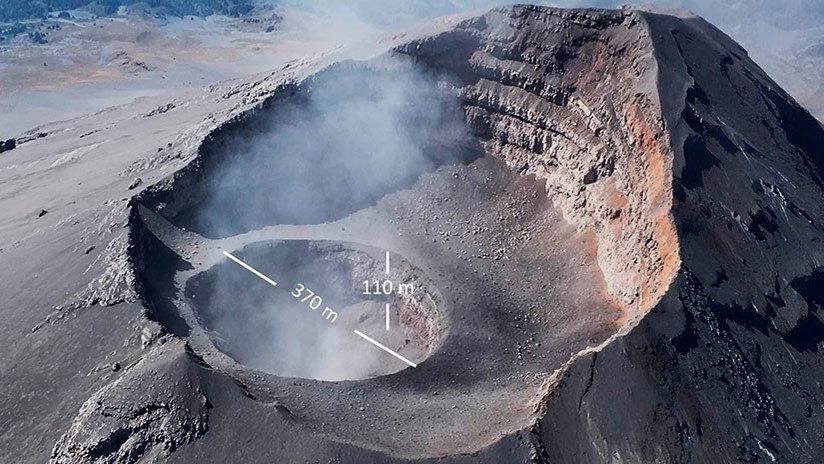 VIDEO: Aumenta el cráter interno del volcán Popocatépetl
