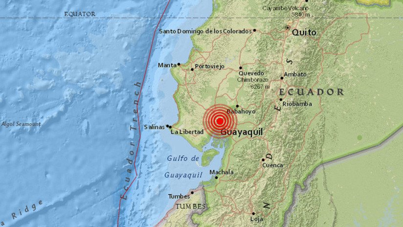 Se registra en Ecuador un sismo de 5,4
