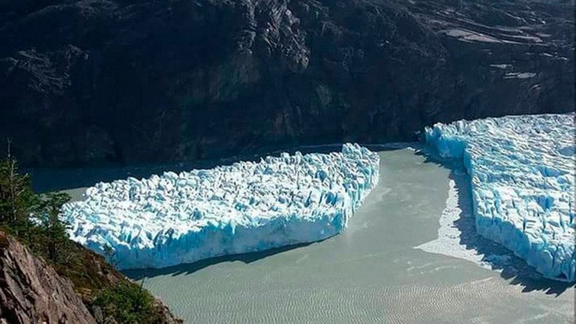 VIDEO, FOTOS: Se desprende una parte "considerable" de un glaciar chileno