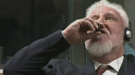 Hallan "un producto químico letal" en el vaso del que bebió el general croata Slobodan Praljak