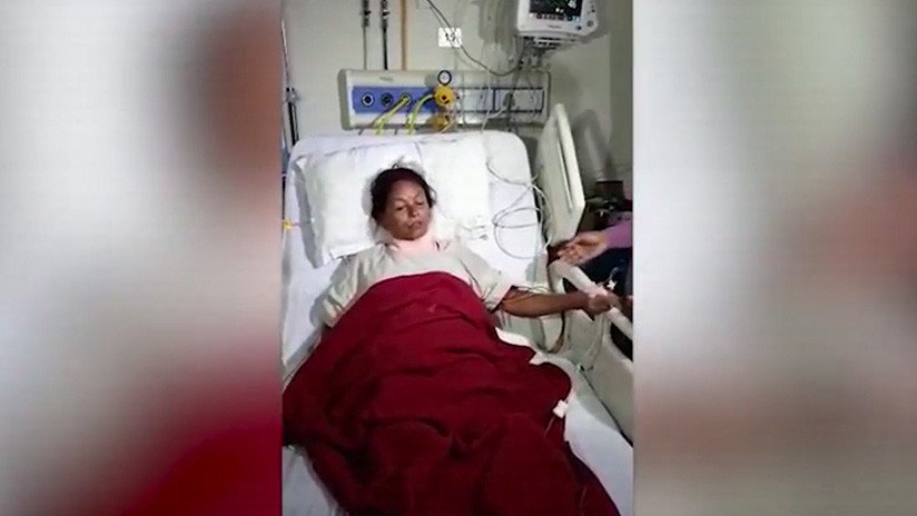 FUERTE VIDEO: Sobrevive con una barra de hierro que le entró por el pecho y le salió por el cuello