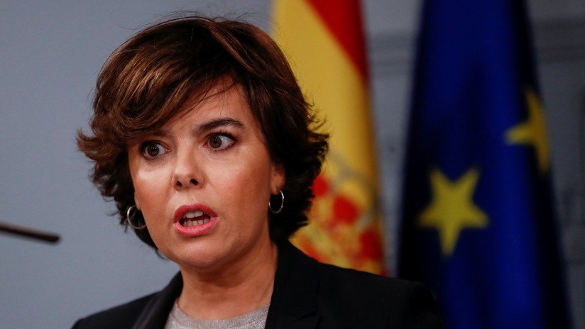 Vicepresidenta española: "El proceso independendista ha sido un 'fake' en toda regla"