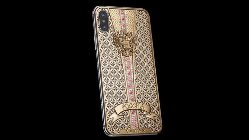 FOTO: Sale a la venta una versión de lujo del iPhone X para homenajear al FSB ruso