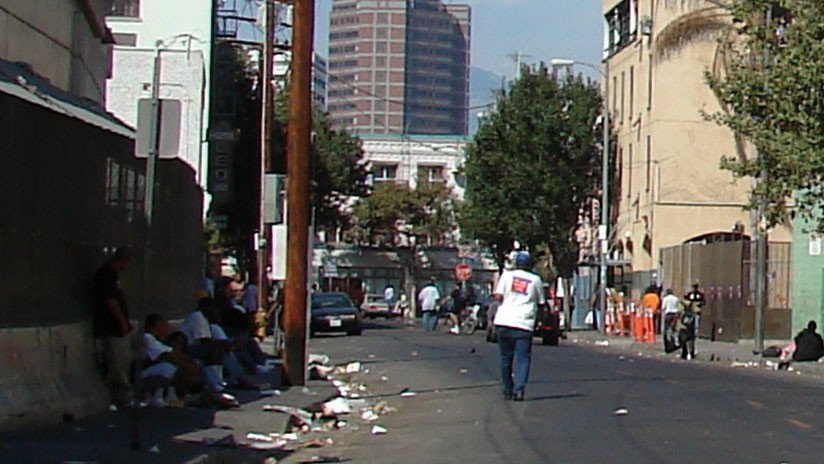 VIDEO: Desgarradora pobreza y miles de vagabundos en el corazón de Los Ángeles