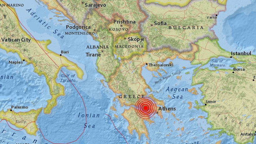 Se registra en Grecia un terremoto de magnitud 5,0