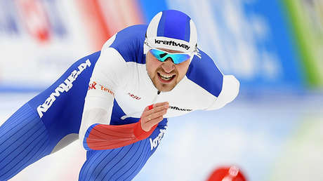Un ruso bate el récord mundial de patinaje de velocidad en la Copa del Mundo en EE.UU.