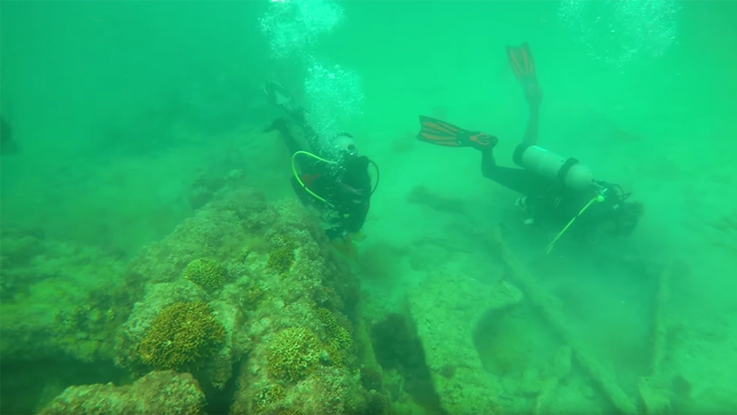 Arqueólogos mexicanos descubren vestigios de barcos antiguos en el fondo del mar (VIDEO)