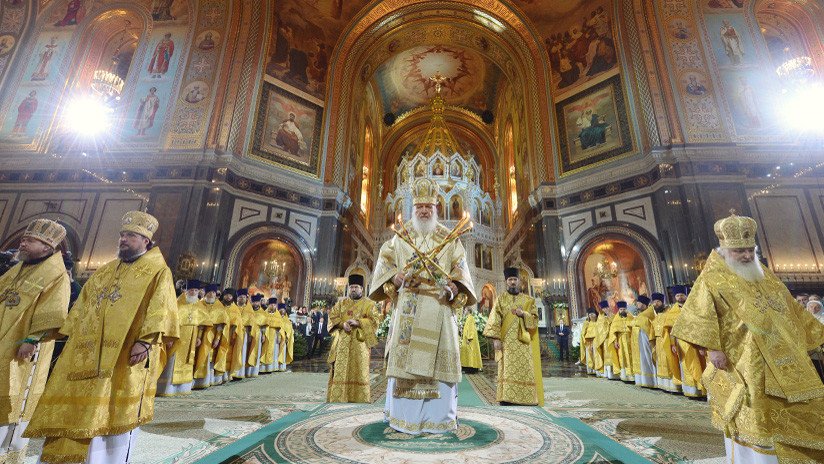 Misa navideña ortodoxa oficiada por el patriarca ruso (VIDEO)
