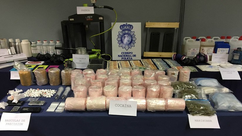 VIDEO: Decomisan en España y Portugal más de 700 kilos de cocaína escondidos dentro de piñas