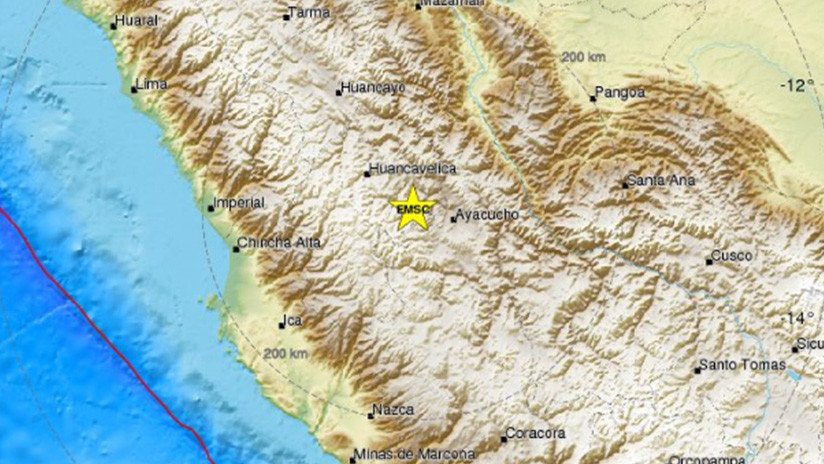 Un sismo de 5,3 sacude la parte central de Perú
