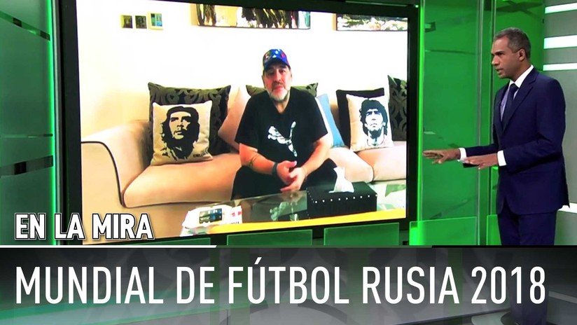 'En la mira' de RT y TeleSUR: Maradona tilda de "un par de ladrones" a Blatter y Platini