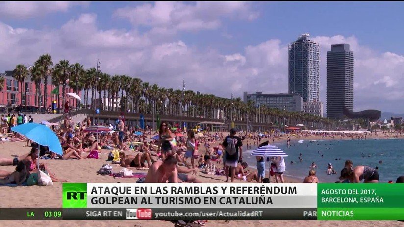 El atentado en las Ramblas y la saga del referéndum golpean al turismo en Cataluña