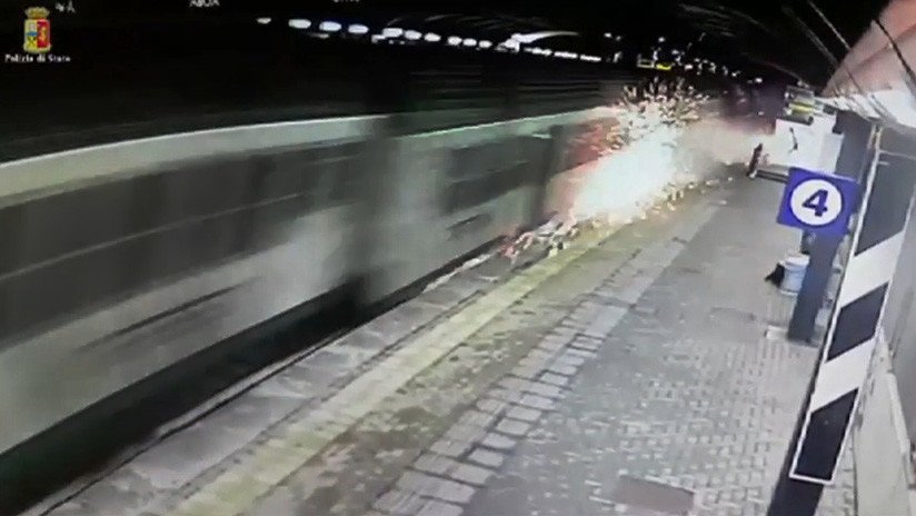 VIDEO: Así fueron los instantes previos al trágico descarrilamiento de un tren en Milán