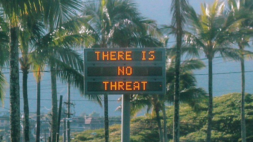El sujeto que desató el pánico en Hawái con la alarma de misil nuclear lo hizo deliberadamente