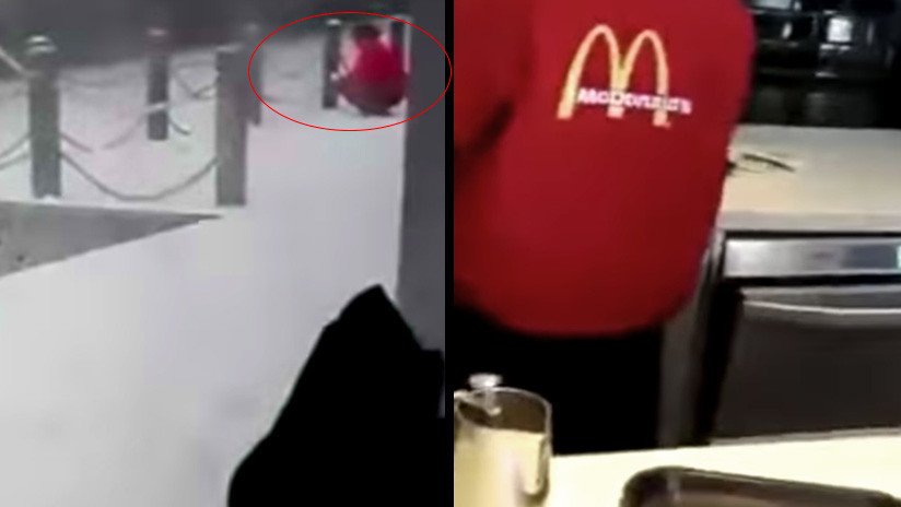 Video: Empleada de McDonald's recoge nieve del suelo para servirla en las bebidas 