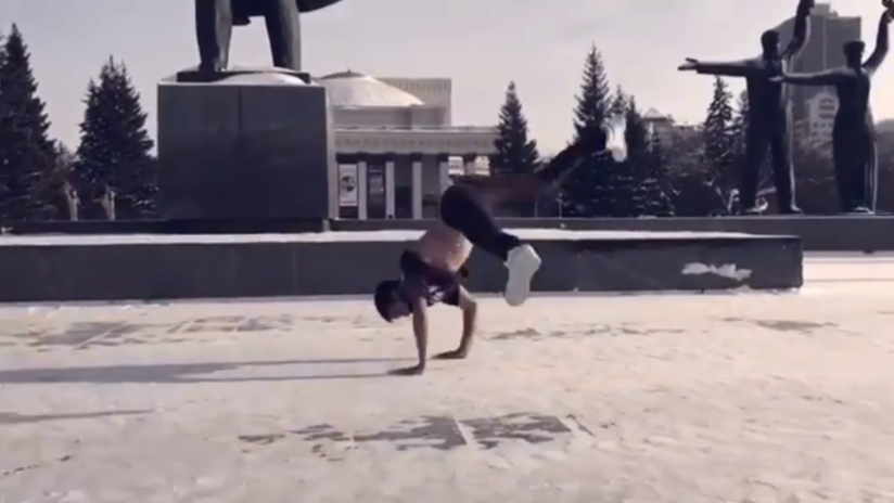 Video impresionante: 'Breakdancers' rusos desafían el invierno bailando a -29°C