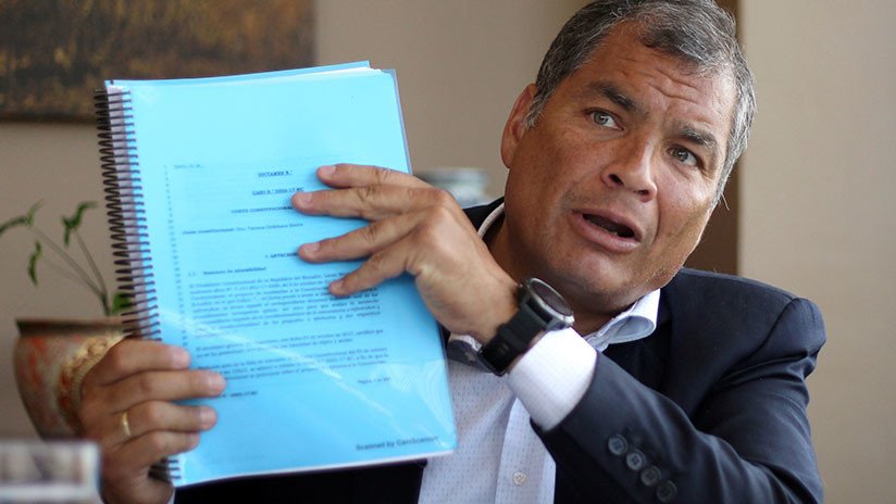 Expresidente Correa denuncia persecución política en Ecuador
