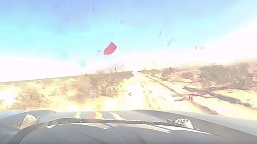 FUERTE VIDEO: Un todoterreno atropella a 180 km/h a dos vacas durante una carrera