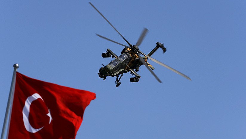 Fuerzas kurdas derriban un helicóptero turco cerca de la ciudad siria de Afrín