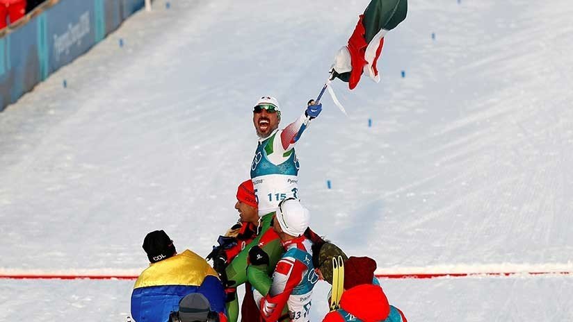 "Guerrero azteca": Esquiador mexicano llega de último en JJ.OO. y es recibido como un héroe (VIDEO)