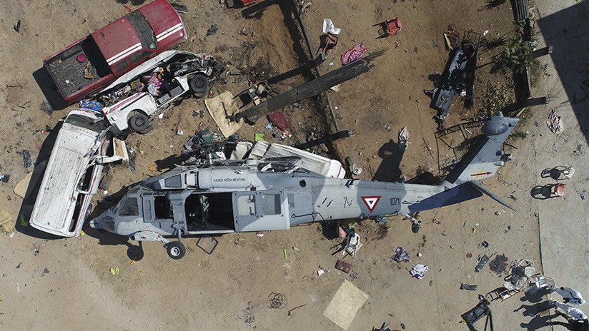 Así fue la caída del helicóptero donde viajaba el secretario de Gobernación de México (VIDEO)