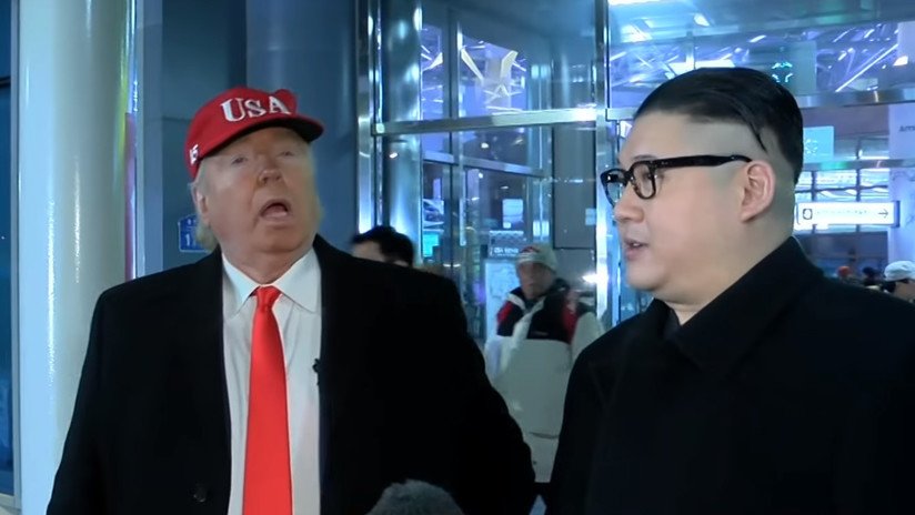 "Mi botón todavía es más grande": 'Trump' pasea con 'Kim Jong-un' (VIDEO)