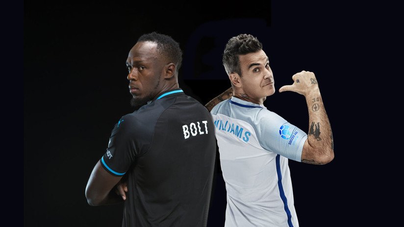 VIDEO: Usain Bolt se enfrentará a Robbie Williams en un partido de fútbol repleto de estrellas