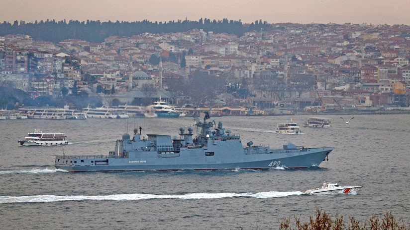 VIDEO: La fragata rusa Admiral Essen con misiles Kalibr zarpa rumbo al Mediterráneo