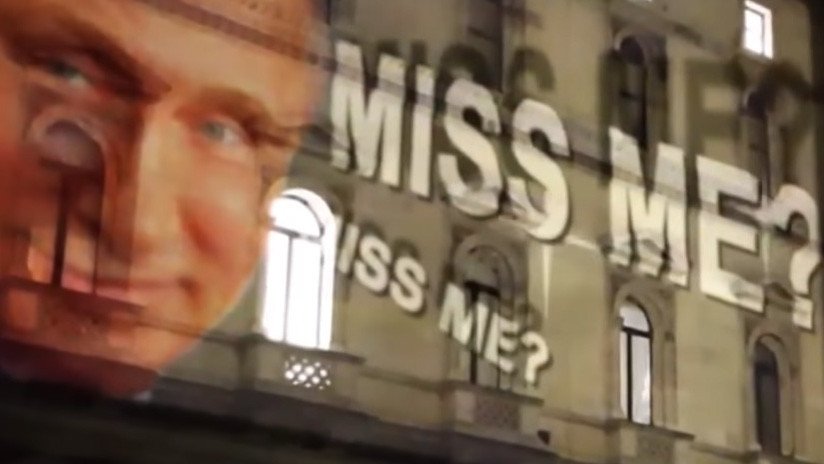 ¿Apareció un 'Putin sonriente' en la sede de la Cancillería británica? (VIDEO)