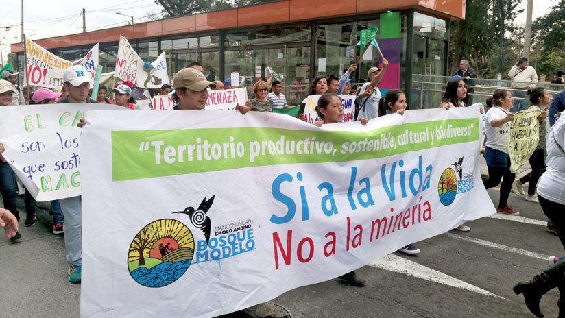 "No queremos minería": Marcha en Ecuador para pedir el fin de las concesiones 