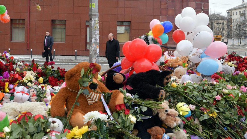 Rusia declara el 28 de marzo día de luto nacional por la tragedia de Kémerovo