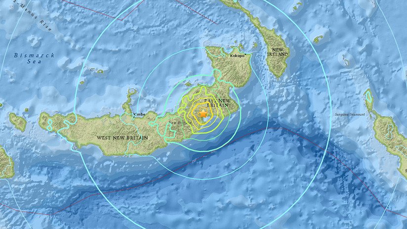 Alerta de tsunami tras un fuerte sismo de magnitud 6,9 en Papúa Nueva Guinea