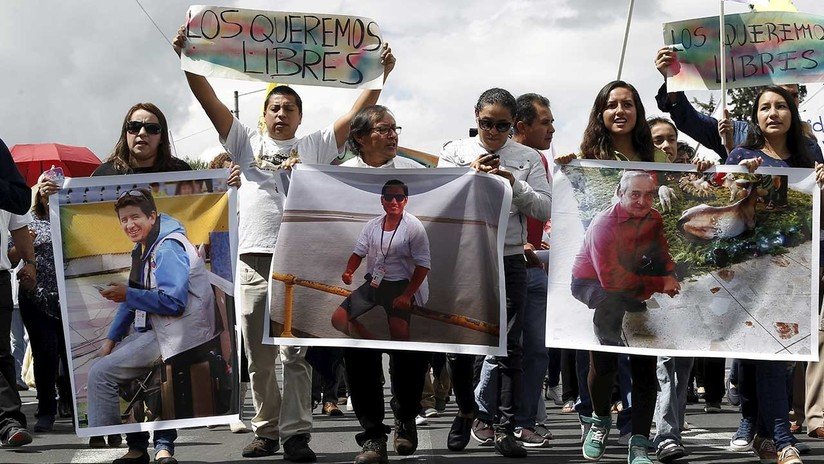Los periodistas secuestrados en Ecuador lanzan un mensaje al Gobierno en un video