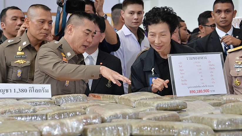 FOTOS: Confiscan en Tailandia un cargamento de droga valuado en 54 millones de dólares