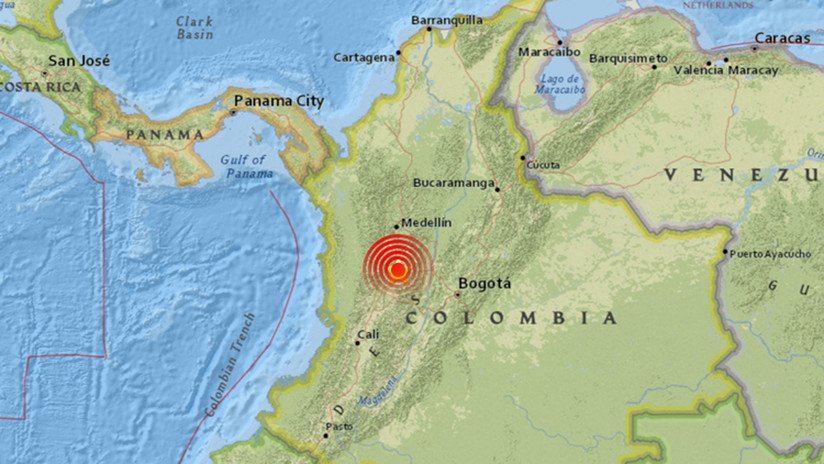 Un sismo de magnitud 5,4 sacude varias regiones de Colombia