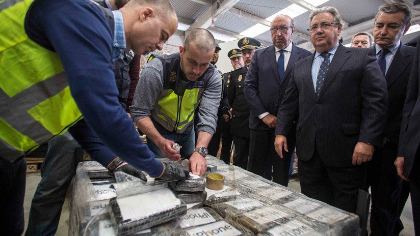 Confiscado en España el mayor alijo de cocaína de toda su historia