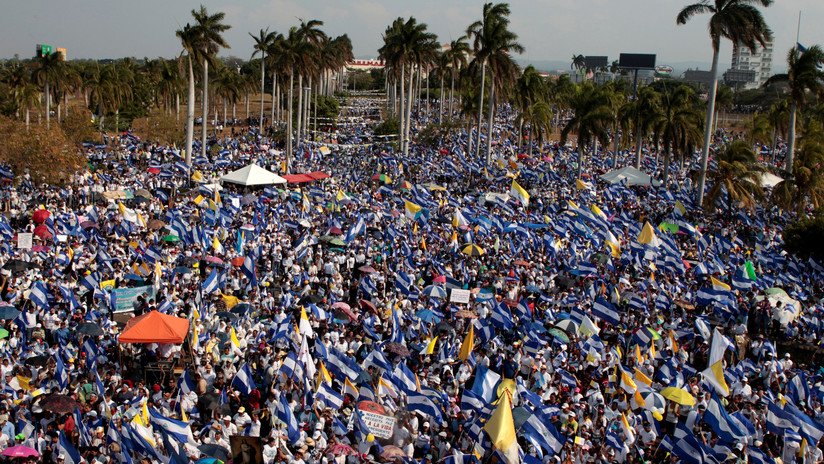 VIDEO: Miles de nicaragüenses protestan en Managua, convocados por la Iglesia Católica