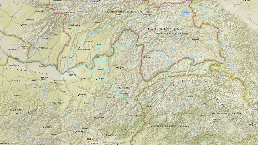 Sismo de magnitud 6,2 se registra en el noreste de Afganistán