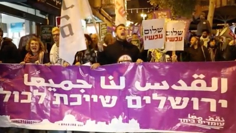 "¡Renuncia Netanyahu!": Israelíes protestan por traslado de Embajada de EE.UU. a Jerusalén (VIDEO)